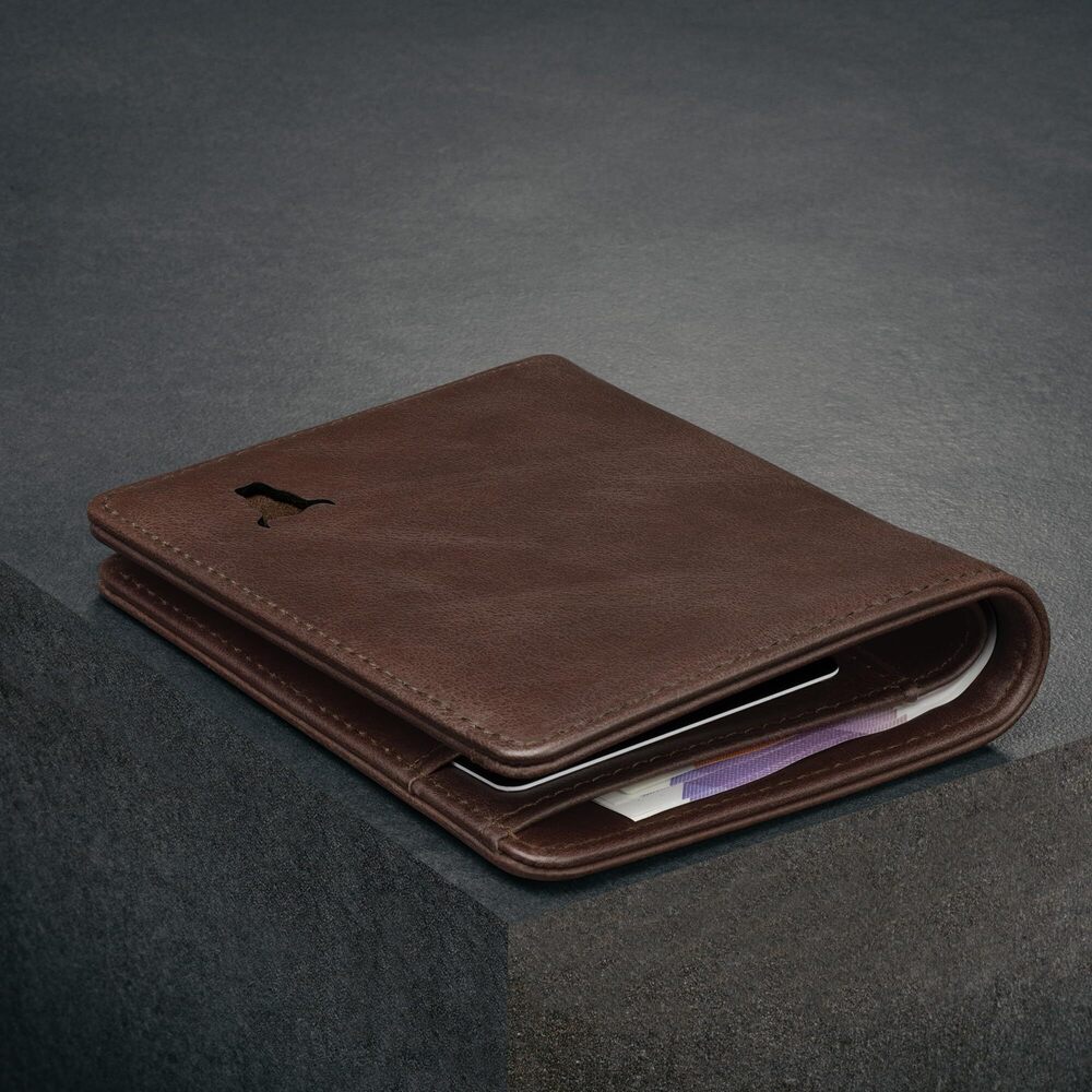 6857 Top Grain Leather Wallet | RFID Blocking | Ultra Slim Bifold USA - Picture 4 of 5